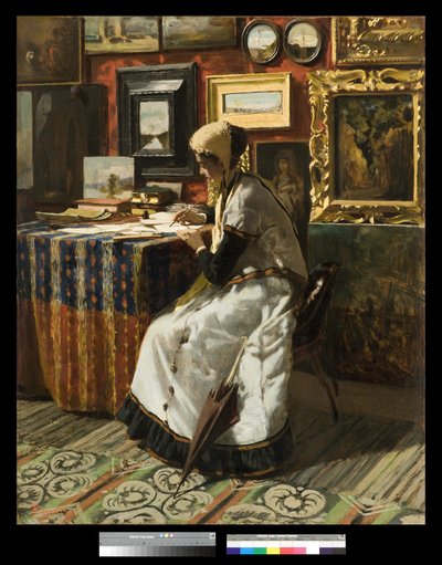 The Letter by Telemaco Signorini