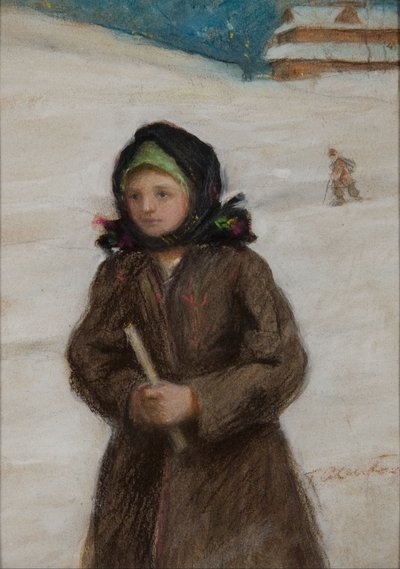 Girl with Candle by Teodor Axentowicz
