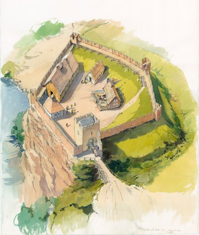 Barnard Castle, Durham, c1100 by Terry Ball