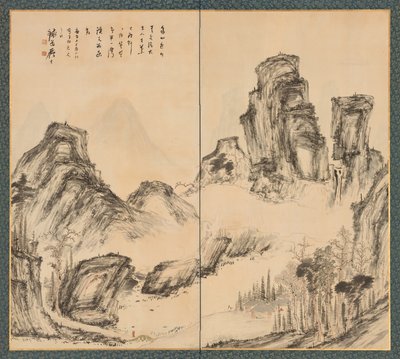 Landscape by Tessai Tomioka