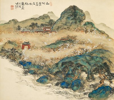 Mount Penglai (Mountain of Immortals), 1924 by Tessai Tomioka