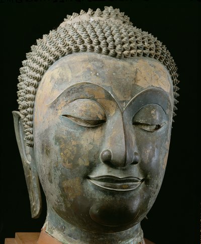 Head of a giant Buddha by Thai