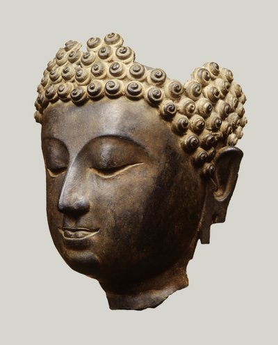 Buddha head, Lanna style by Thai School