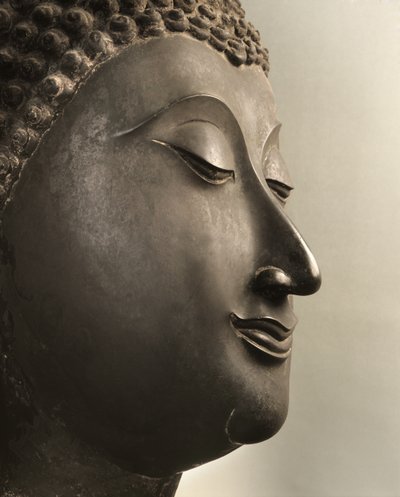Buddha head, Sukhothai period by Thai School