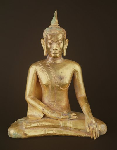 Buddha sitting in meditation by Thai School