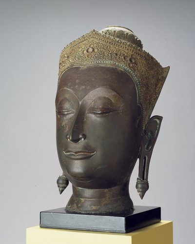 Head of the Adorned Buddha by Thai School