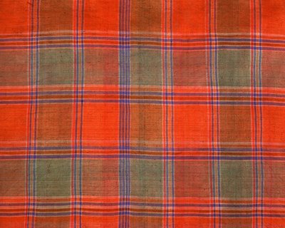 Plaid pattern fabric, Surin, Thailand by Thai School