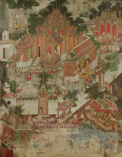 Vessantara Jataka, Wat Suwannaram, Thonburi by Thai School