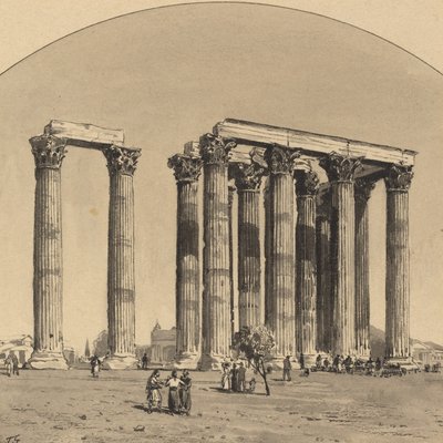 Temple of Olympian Zeus by Themistocles von Eckenbrecher