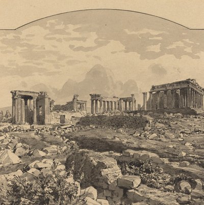 The Parthenon from the East by Themistocles von Eckenbrecher