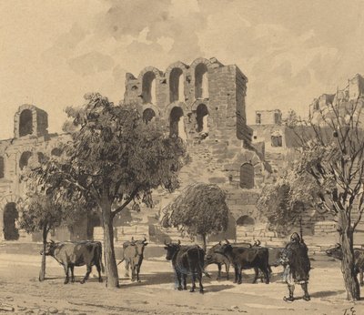 Theater of Herodes Atticus by Themistocles von Eckenbrecher
