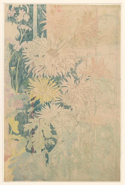 Chrysanthemums and Other Autumn Flowers by Theo van Hoytema