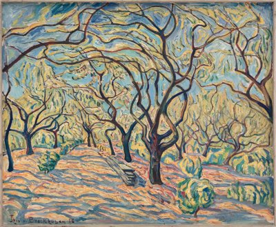 Blooming Trees in Baumgartenbrück by Theo von Brockhusen