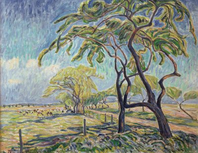 Landscape near Kaiserswaldau by Theo von Brockhusen