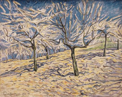 Th. v. Brockhusen, Fruit Trees in Spring by Theo von Brockhusen