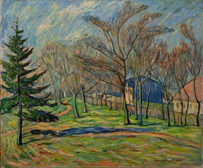 In Front of the Seelow Manor by Theo von Brockhusen