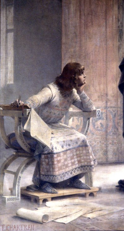 Education of Saint Louis by Theobald Chartran