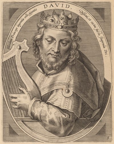 David by Theodor Galle after Jan van der Straet