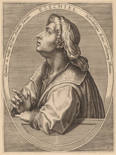 Ezekiel by Theodor Galle after Jan van der Straet