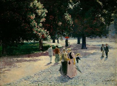 At the Edge of the Park by Theodor Matthei