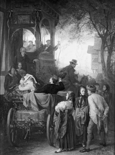 Departure for the Honeymoon by Theodor Pixis