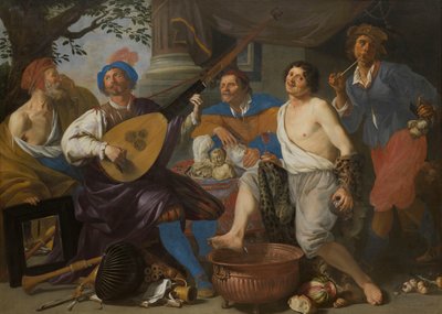 Allegory of the Five Senses by Theodor Rombouts