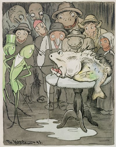 A Rare Animal by Theodor Kittelsen