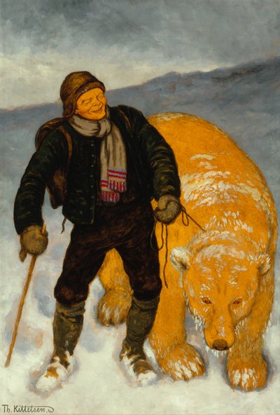 Kjetta at Dovre by Theodor Kittelsen