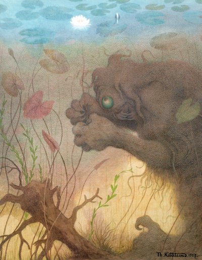 Nokken Fishing by Theodor Kittelsen