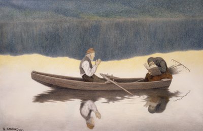 Over Lake and River by Theodor Kittelsen