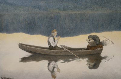 Over Sea and River by Theodor Kittelsen