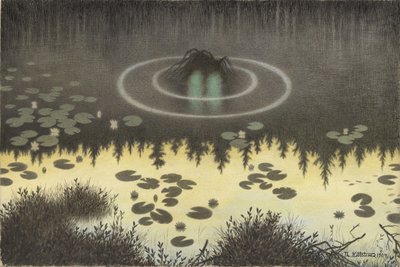 The Water Sprite by Theodor Kittelsen