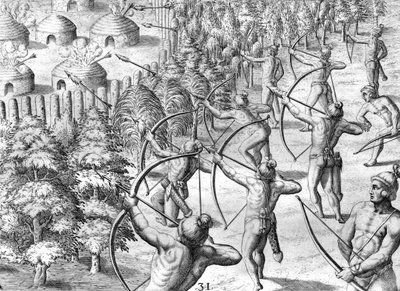 Attack of a Potano Camp by Theodor de Bry