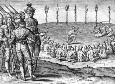 Indian chief Potano Utina by Theodor de Bry