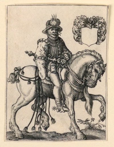 Noble on Horseback by Theodor de Bry