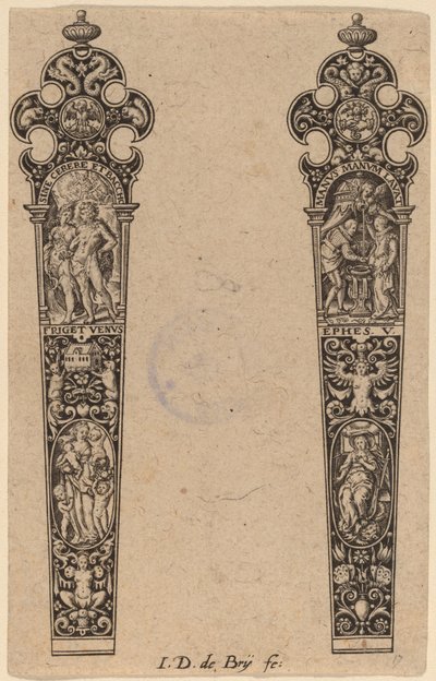 Ornament for Knife Handle by Theodor de Bry