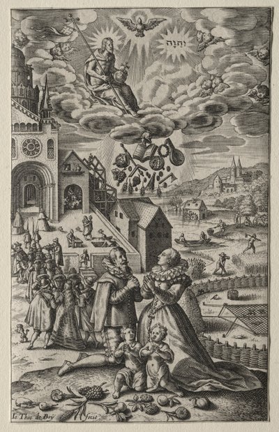 Prayer by Theodor de Bry