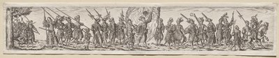Soldiers on the March by Theodor de Bry