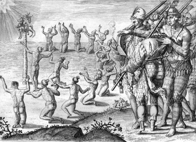 Tribe of the Timucua Indians by Theodor de Bry