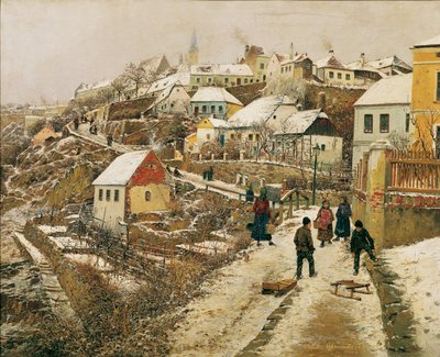 Znaim in the Snow II by Theodor von Hormann