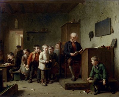 The classroom, 1872 by Theodore Bernard de Heuvel