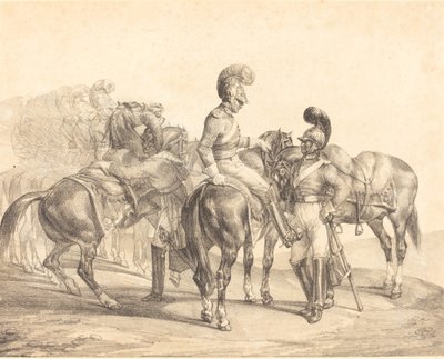 A Party of Life Guards by Theodore Gericault