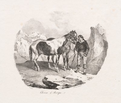 Horses of Auvergne by Theodore Gericault