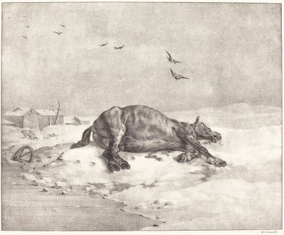 Dead Horse by Theodore Gericault