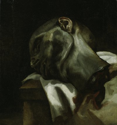 Head of a Guillotined Man by Theodore Gericault
