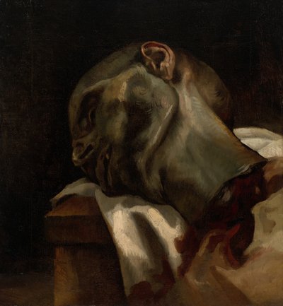Head of a Guillotined Man by Theodore Gericault