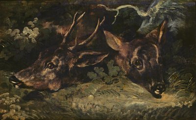 Heads of Roe Deer, 1815 by Theodore Gericault