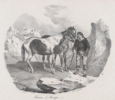 Horses of Auvergne by Theodore Gericault