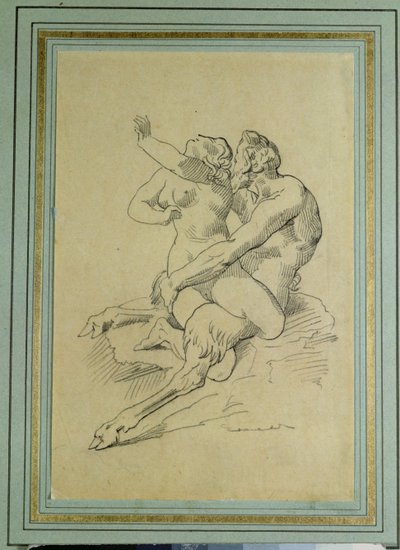 Nymph and Satyr by Theodore Gericault