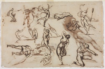 Sheet of Sketches (verso) by Theodore Gericault